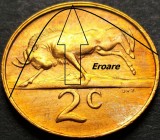 Cumpara ieftin Moneda exotica 2 CENTI - AFRICA de SUD, anul 1981 *cod 5298 = ERORI BATERE, Bronz