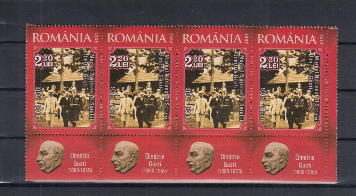 ROMANIA 2006 LP 1721 -70 ANI DE EXISTENTA MUZEUL SATULUI STRAIF 4 SERII MNH