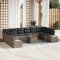 vidaXL Set de canapele pentru grădină 11 pcs Gri 344 x 209 x 85 cm 3356849