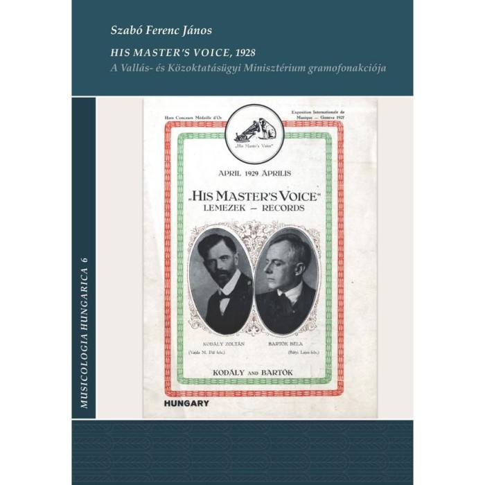His Master Voice, 1928 - A Vall&aacute;s- &eacute;s K&ouml;zoktat&aacute;s&uuml;gyi Miniszt&eacute;rium gramofonakci&oacute;ja - Szab&oacute; Ferenc J&aacute;nos