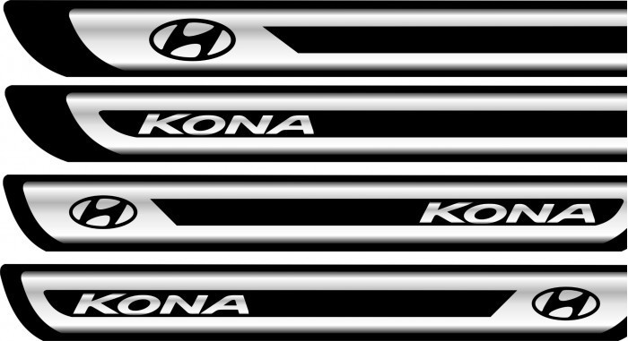 Set protectii praguri CROM - Hyundai Kona