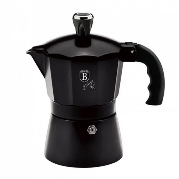 Expresor cafea pentru aragaz Carbon Pro Berlinger Haus, 3 cesti