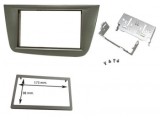 Cadru radio 2DIN cu console metalice + cadru (173&times;98 mm) Seat ALTEA 2004&gt;2015 / TOLEDO 2004&gt;2009