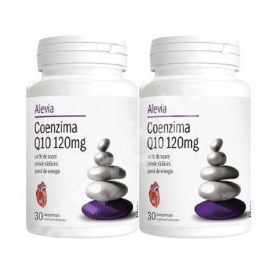 Pachet Coenzima Q10 120 miligrame 30+30 capsule Alevia foto