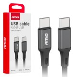 Cablu de &icirc;ncărcare USB-C 60W 100cm FullLINK AMIO-03902