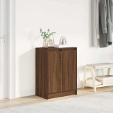 VidaXL Dulap Pantofi Stejar maro 57x34x76 cm Lemn prelucrat
