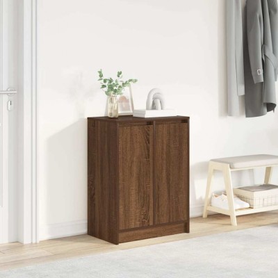 vidaXL Dulap Pantofi Stejar maro 57x34x76 cm Lemn prelucrat 861874 foto