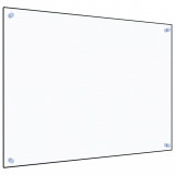 VidaXL Panou antistropi bucătărie transparent 80x60 cm sticlă securiz.