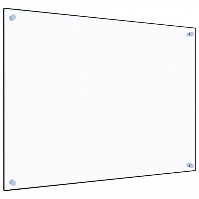 vidaXL Panou antistropi bucătărie transparent 80x60 cm sticlă securiz.