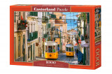 Puzzle 1000 piese Lisbon Trams Portugal, castorland