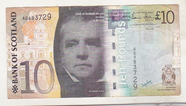 bnk bn Scotia 10 lire 2007 circulata