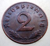 2.955 GERMANIA 2 REICHSPFENNIG 1937 D