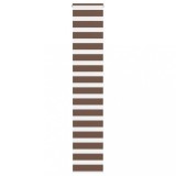 vidaXL Jaluzea tip zebra maro lățime țesătură 40,9 cm poliester