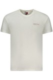 Tommy Jeans Tricou din bumbac barbati, cu mini imprimeu, Regular Fit, Alb, S, 2XL, L, M, XL
