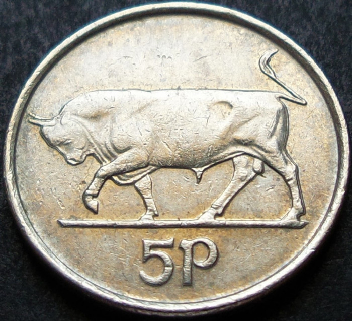Moneda 5 PENCE - IRLANDA, anul 1992 * cod 1663