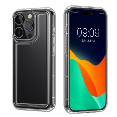 Husa Kwmobile pentru Apple iPhone 15 Pro, Transparent, Silicon, KWM000022PK001C foto
