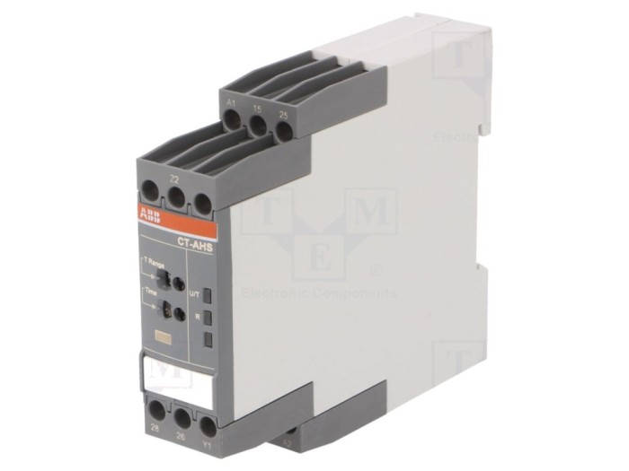 Timer DPDT pentru șină DIN 24-240VAC