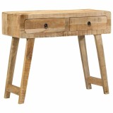 Cumpara ieftin Masă consolă, 90x32x75 cm, lemn masiv de mango brut
