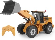 Canal de jucarie cu incarcator frontal RC complet func?ional 16 RC Camioane buldozer Roata ShoveCanal de jucarie cu incarcator frontal RC complet func foto