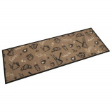 Cumpara ieftin Covor de bucătărie lavabil Morning, maro, 60x180 cm, catifea