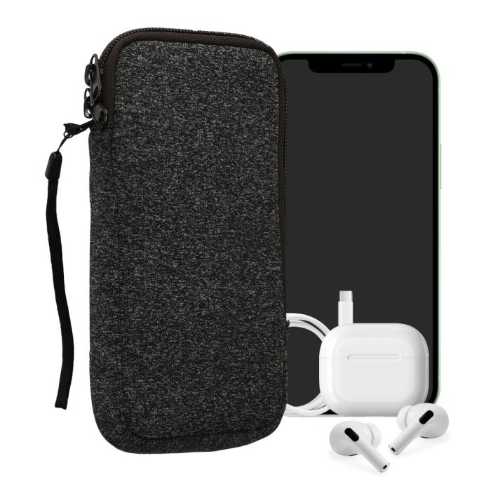 Husa Universala Kwmobile pentru telefon, Marime XXL - 7 inch, Gri, Neopren, KWM0000099O158C