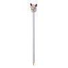 Creion Alb Lemn cu Guma Colorata Deli Uspire, Varf 2.2mm, Papetarie, Desen, Schita