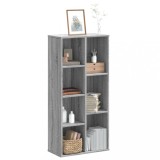 Gossi biblioteca, gri sonoma, 50x25x105 cm, lemn prelucrat