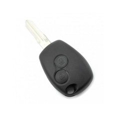 Dacia / Renault - Carcasa cheie cu 2 butoane și suport inox pentru baterie