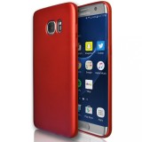Cumpara ieftin Husa protectie pentru Samsung Galaxy S7 Edge, Rosu, Fullbody fata-spate, folie de protectie gratis, MyStyle