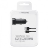 Mini &icirc;ncărcător auto Samsung Fast 18W negru (Blister UE) EP-LN930BBEGWW