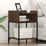 vidaXL Noptiere 2 pcs Stejar brun 40 x 40 x 61 cm Lemn compozit