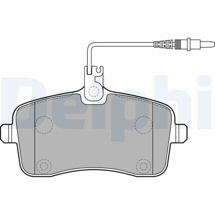 DELPHI LP2282 set placute frana,frana disc