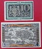 Lot 2 Bancnote Notgeld Germania 1921, Lingen, 10 si 50 Pfennig, Colectie Numismatica