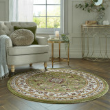 Covor Sherborne Verde 133X133 cm, rotund, Flair Rugs