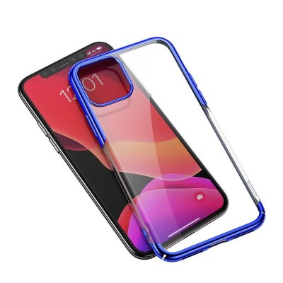 Husa Apple iPhone 11 Pro, Baseus Glitter Case, Albastru / Transparent, 5.8 inch foto