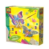 Cumpara ieftin Set de decorat SES Creative - Fluturi din lemn