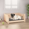 VidaXL Pat pentru c&acirc;ini 65,5x50,5x28 cm Lemn masiv de pin 821447