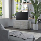 Comodă TV, gri beton, 80 x 34 x 36 cm, PAL, vidaXL