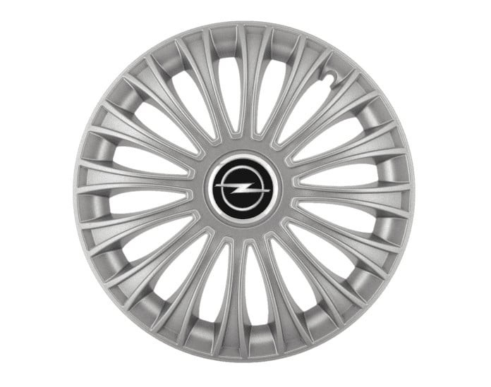 Set 4 capace roti pentru Opel, model Dino Gray, R15
