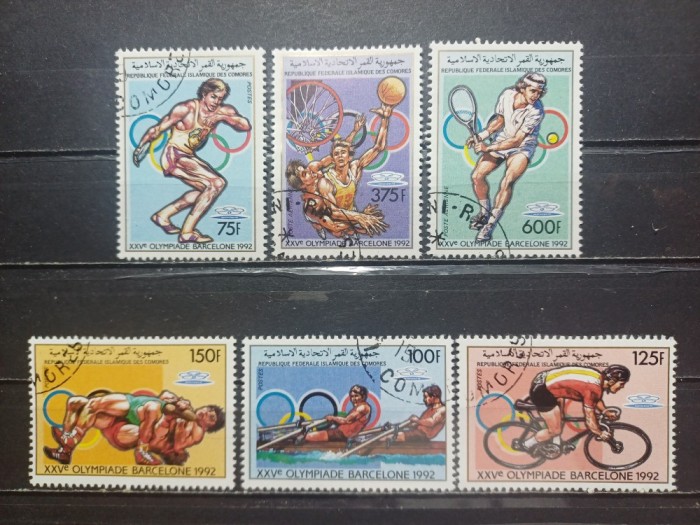 COMORE 1988-J.O. BARCELONA-SERIE CTO