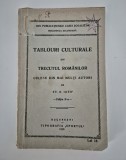 Carte veche 1926 St O Iosif Tablouri culturale din trecutul romanilor