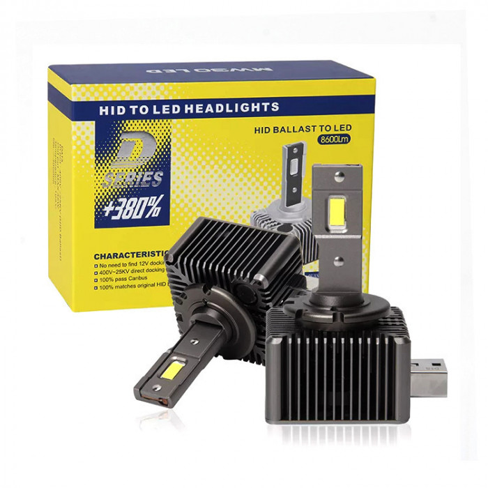 Becuri LED D3S Plug&amp;Play pentru far auto 70W Chip Cree 8600 Lm 12-24V M30-D3S ()
