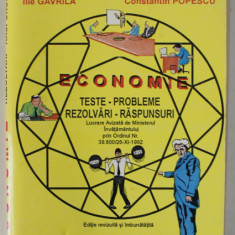ECONOMIE , TESTE - PROBLEME , REZOLVARI - RASPUNSURI de PAUL TANASE GHITA ..CONSTANTIN POPESCU , 1993