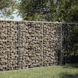 Cumpara ieftin Coș gabion cu capac, argintiu, 100x50x100 cm, fier galvanizat