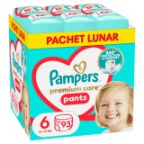 Scutece-chilotel Premium Care Pants XXL Box Marimea 6 pentru 15 kg+, 93 bucati, Pampers