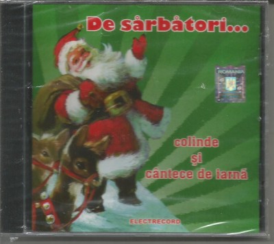 (D) CD sigilat-DE SARBATORI-colinde si cantece de voie buna foto