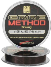 Fir Monofilament TUBERTINI Erre Method Red Brown Sinking, 4.67kg, 0.234mm, 200m