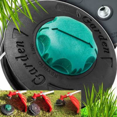 Cap trimmer, mosor pentru motocoasa/motocositoare, filet interior 10 x 1.25, buton verde, Verke foto