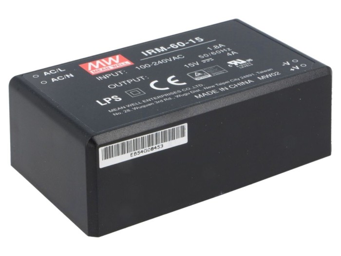 Convertor AC/DC 60W 15V 4A