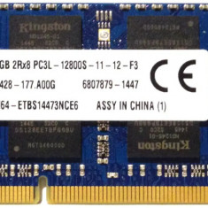 Memorie Laptop Kingston 8GB DDR3 PC3L-12800S 1600Mhz 1.35V CL12